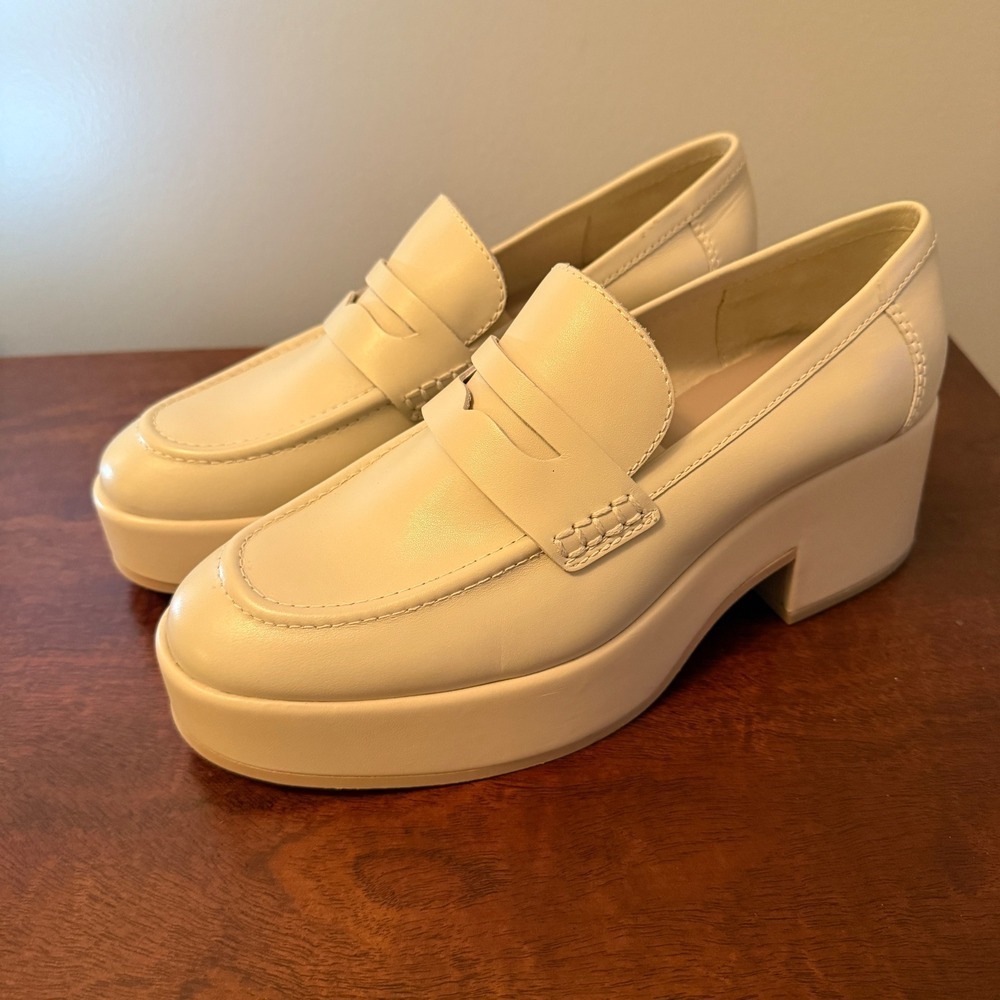 Dolce Vita Cream Platform Loafers